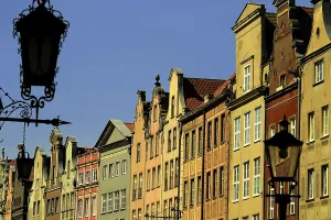 Architecture of old town in the center of Gdansk