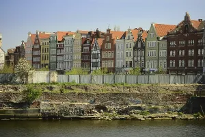 Architecture of old town in the center of Gdansk