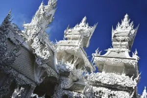 Architecture at Wat Rong Khun or the White Temple