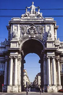 Arco da Rua Augusta at Praca do Comercio Lisbon