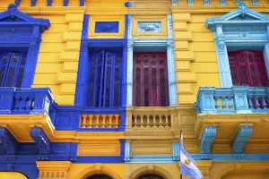 Argentina, colorful buildings of El Caminito