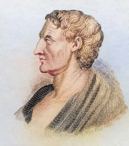 Aristotle, born 384 BC, died 322 BC