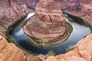 Arizona Horseshoe Bend on Colorado River in Glen Canyon
