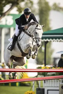 Armando Trapote of Spain, riding Caept'n Hook competes in the 2025 Spruce Meadows Masters on September 4
