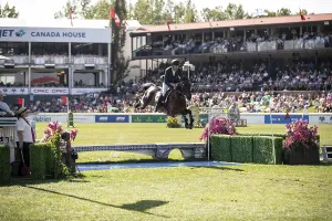 Category Historic EN Prints: Armando Trapote of Spain and riding Tornado VS compete in the first round of the 1