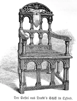 Armchair, wood, ornamentation, 16th century