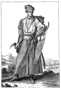 Armed Polish Nobleman in 1708, Poland