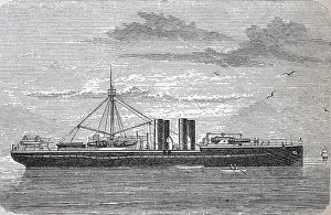 Armoured corvette SMS Sachsen was the type ship of the Sachsen class named after her