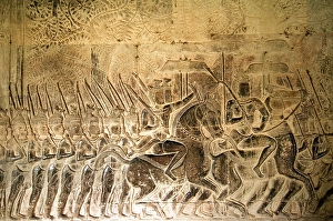 Army of King Suryavarman II in movement