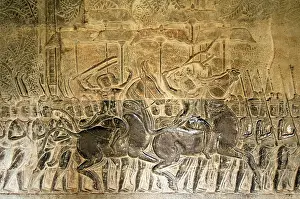 Army of King Suryavarman II in movement