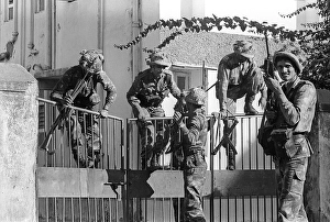 Army personnel & armed police deployed at Beharampada Bandra to prevent rioting after religious fundamentalists demolished the Babri Masjid in Ayodhya in Uttar Pradesh on 6/12/ 1992, The rioting continued till Jan1993 in Bombay Mumbai, Maharashtra
