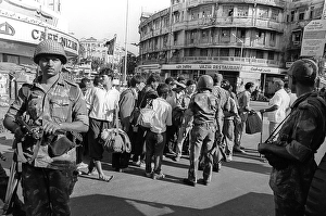 Army personnel were deployed near Mohammed Ali road to prevent rioting after religious fundamentalists demolished the Babri Masjid in Ayodhya in Uttar Pradesh on 6/12/1992. The rioting continued till January 1993 in Bombay Mumbai, maharashtra, india