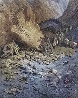 The army of the second crusade finds the remains of the soldiers of the first crusade