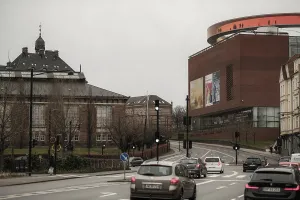 The ARoS Aarhus Art Museum with its distinctive Rainbow Panorama permanent art installation