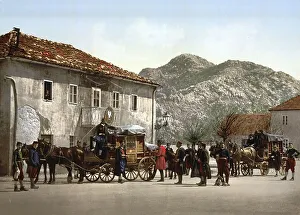 Arrival of the stagecoach in Cetinje