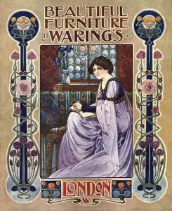 Art Nouveau advert Waring's 1905