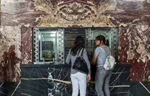Art Nouveau architecture interior of Palacio de Bellas Artes