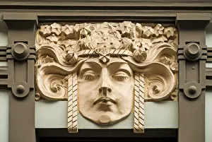 Art Nouveau facade in the Old Town