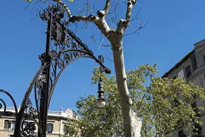 Art Nouveau lantern on Passeig de Gracia