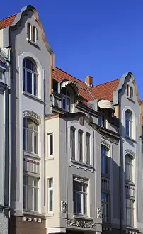 Art Nouveau residential building of the period around 1900 in FiedelerstraBe in Dohren