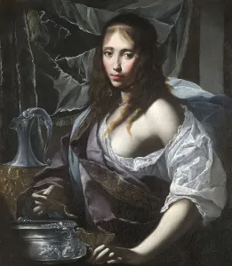 Artemisia prepares to drink the ashes of her man Mausolus