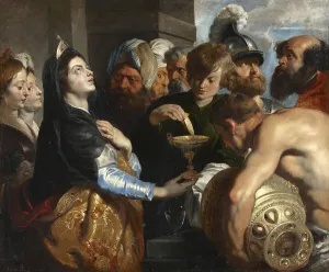 Artemisia prepares to drink the ashes of Maussolos