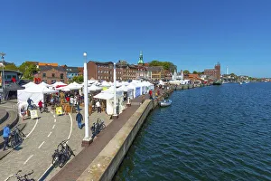Artisan market, Kappeln, landscape fishing
