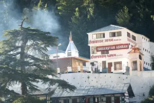 Category Historic EN Prints: Ashrama at Ganotri village in morning light