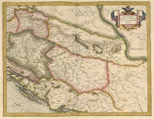 Atlas, map from 1623, Sclavonia
