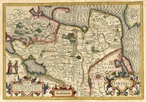 Atlas, map from 1623, Tartaria