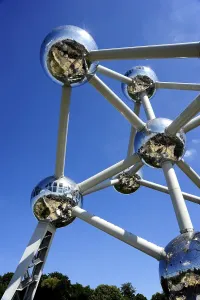 Atomium, iron molecule, sculpture for the 1958 World Exhibition