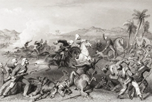 Attack on Sealkote mutineers by General Nicholson's irregular cavalry, India, Asia, 1857, Asia