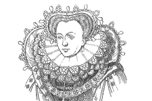 Attifet or Stuart bonnet, in 1590