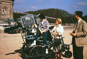 ATV-Aussenuebertragung ITV-Kamerateam, Frankreich, Anfang der 1960er Jahre