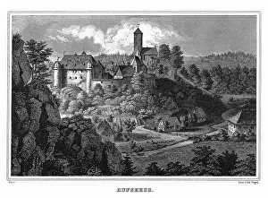 Aufseess, Aufsess, steel engraving by J