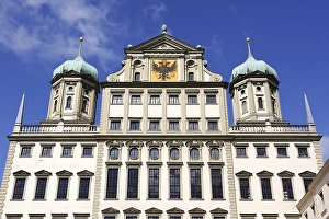 The Augsburg town hall, landmark of the city of Augsburg