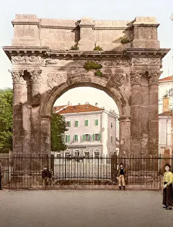 The Aurea gate of Pola, now Pula