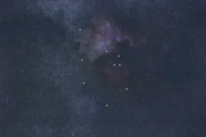 Auriga star constellation, Night sky