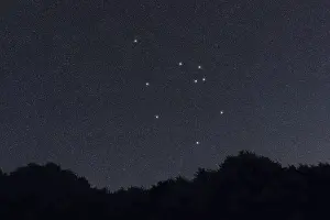 Auriga star constellation, Night sky