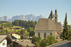 Austria Kitzbuhel View Of Wilder Kaiser Mountain
