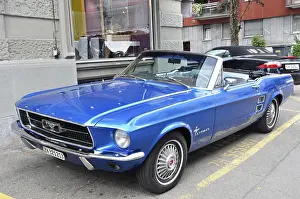 Auto, Oldtimer, Ford Mustang, Verkehr