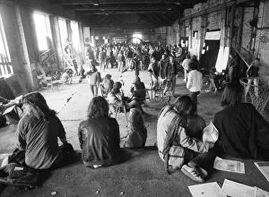 Autonomous groups of the left scene occupied an empty factory (Bo-Fabrik)