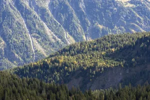 Autumn in the Allgaeu, mountain panorama from Fellhorn to Stillachtal