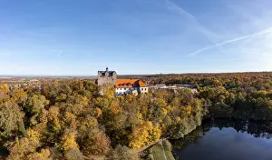 Autumn Ballenstedt Harz Aerial View Ballenstedt Castle