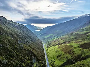Autumn colours over Mach Loop from a drone