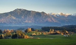Category Mountain Landscapes Prints: Autumn landscape in the Allgaeu