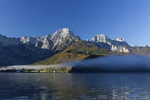 Autumn mood at lake Almsee, Gruenau