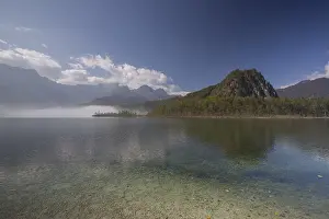 Autumn mood at lake Almsee, Gruenau