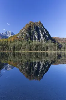 Autumn mood at lake Almsee, Gruenau