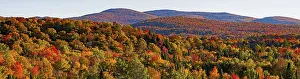 Autumn, rolling hills in full, autumn color